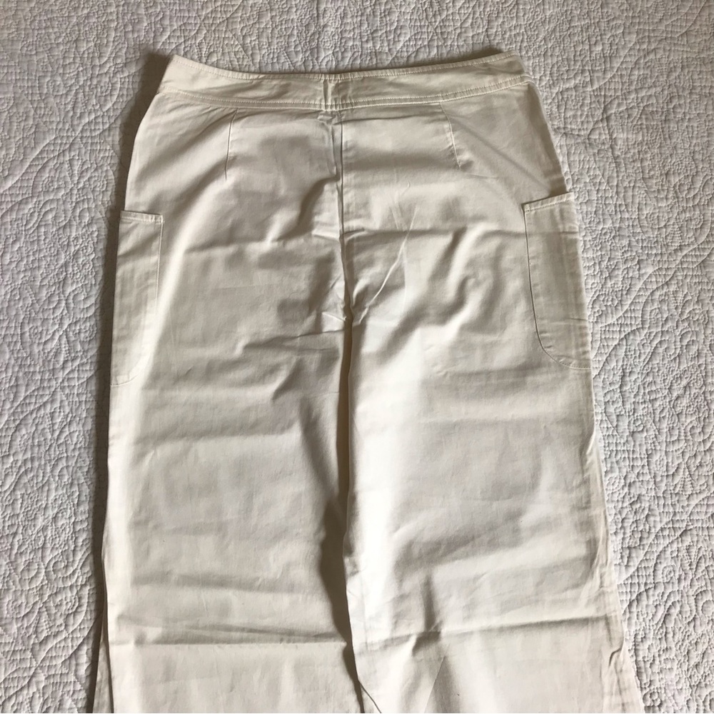 Zero + Maria Cornejo Off-White Wide Leg Pants - Picture 6 of 8